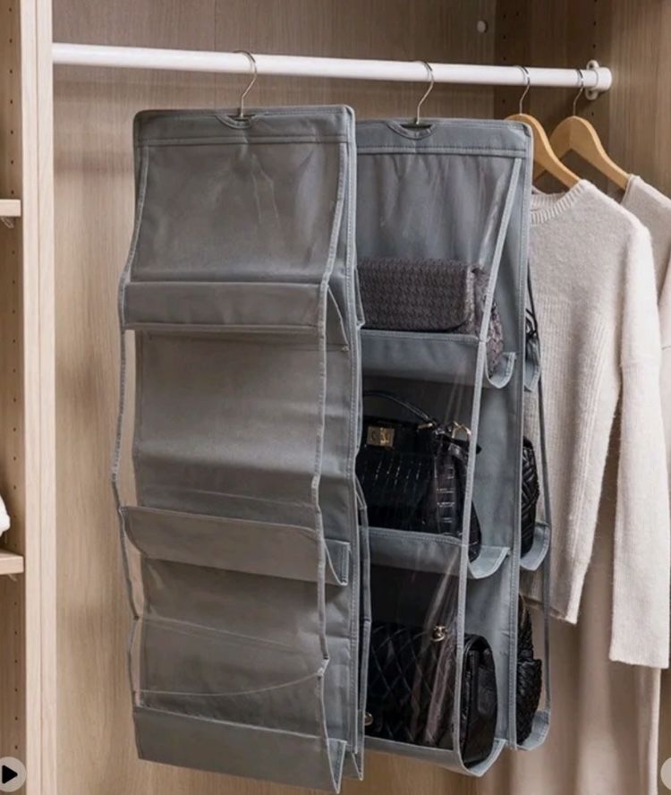 Підвісна сумка-органайзер із 6 кишенями для зберігання сумочок