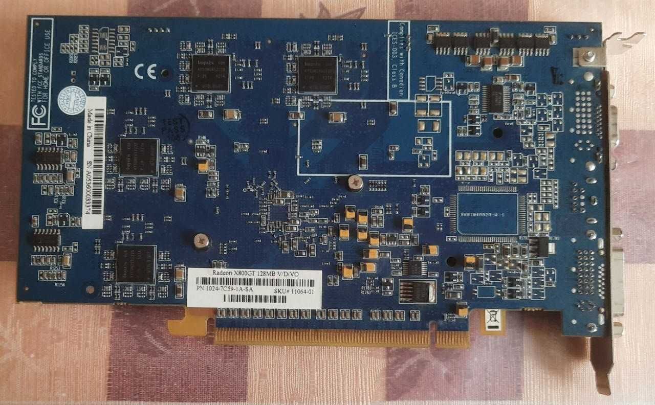 Відеокарта Sapphire Radeon X800GT 128 Mb GDDR 256 bit Тест ОК