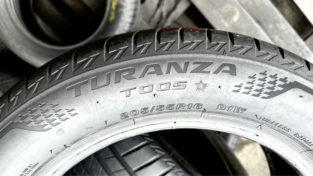 205/55/16 Bridgestone Turanza T005 | 90%остаток | летние шины | 2019г