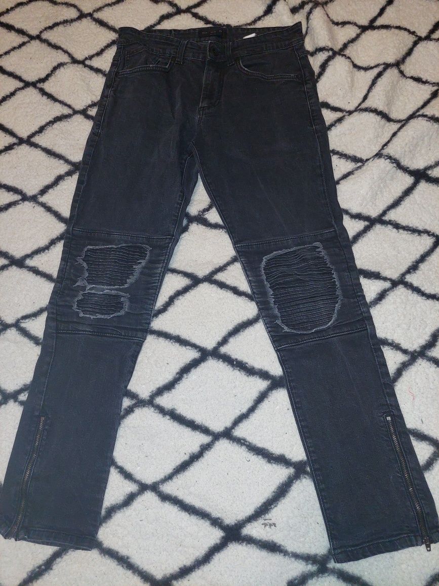 Czarne spodnie jeans rozm 38