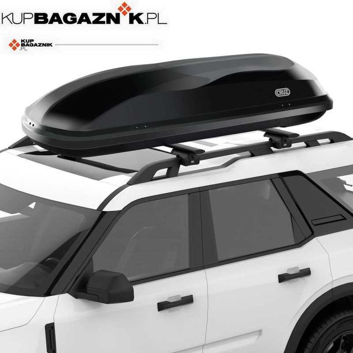 Box dachowy CRUZ 520N Czarny Bagażnik Kufer Boks bagażowy 520L 198cm