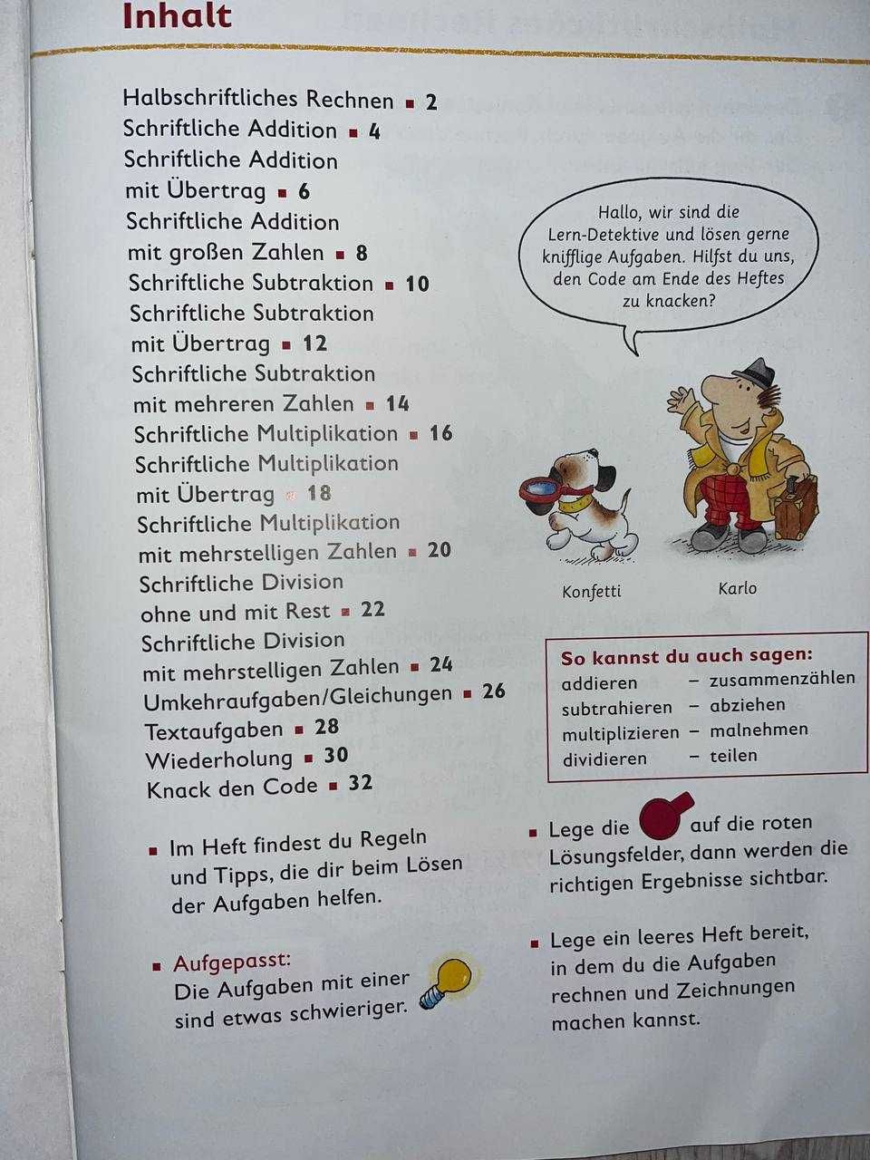 Mathematik 4. Klasse Heft