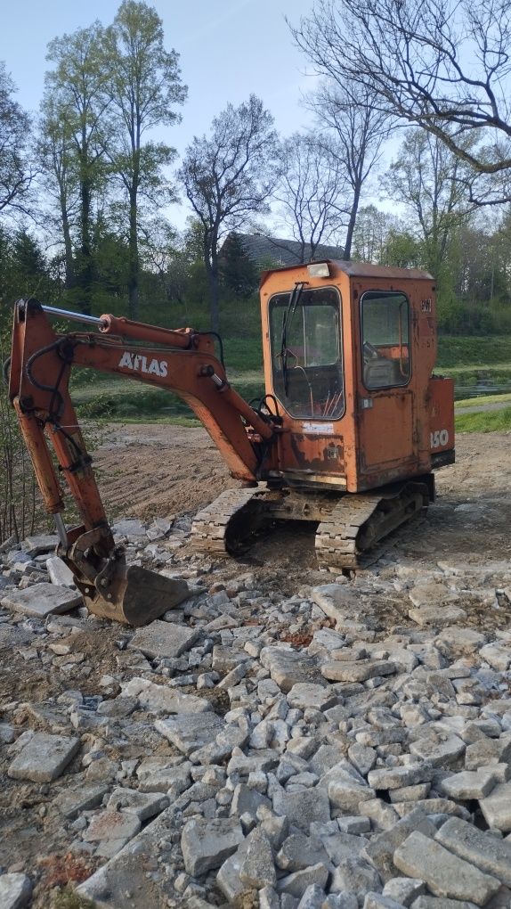 ATLAS 350- koparka gąsienicowa, mini koparka,stalowe gąsienice