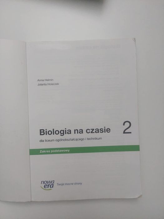 Biologia na czasie 2 podręcznik zakres podstawowy Nowa ErA