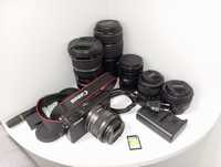 Canon EOS M100 15-45mm IS STM Kit Black + об'єктиви + перехідники.