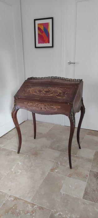 Antyczny start Sekretarzyk francuski intarsja Ludwik XV