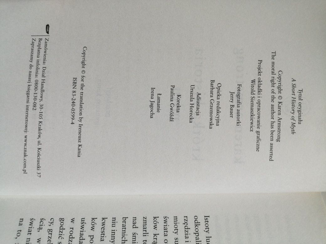 Krótka historia mitu Karen Armstrong