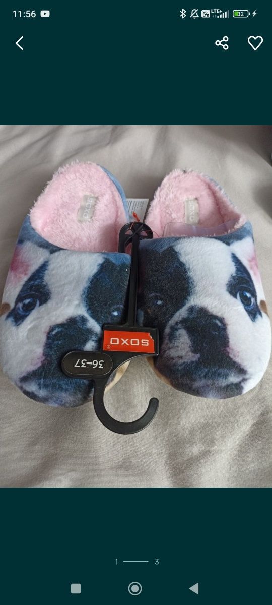 Nowe kapcie soxo 36/37