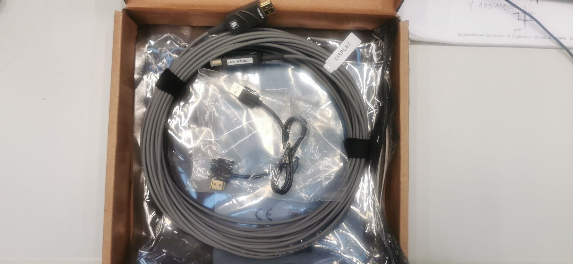 Kabel hdmi kramer CLS-AOCH-50 Aktywny Optyczny Kabel Hdmi 4K dlug 15m