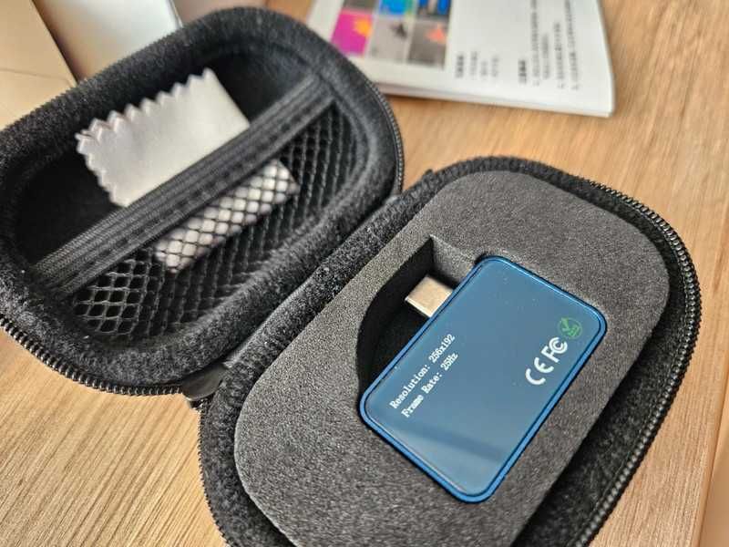 Kamera termowizyjna na podczerwień 256x152 25Hz USB typu C pirometr