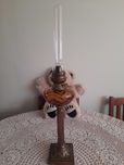 Stara Kolumnowa Lampa Naftowa.