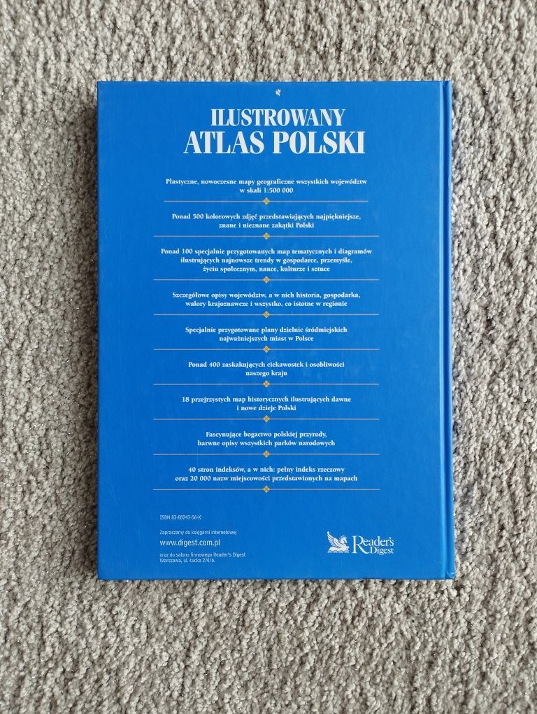 Książka ilustrowany atlas polski Reader's Digest