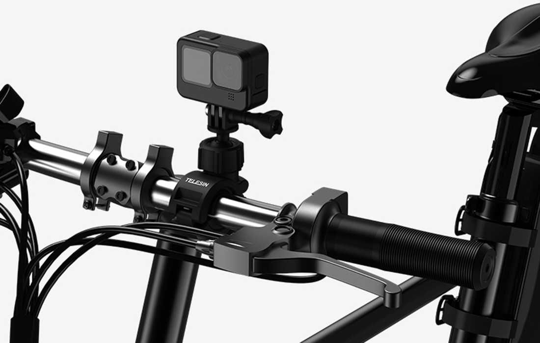 Suporte Guiador 360º GoPro - Osmo Action - SJCAM - Xiaomi - Novo