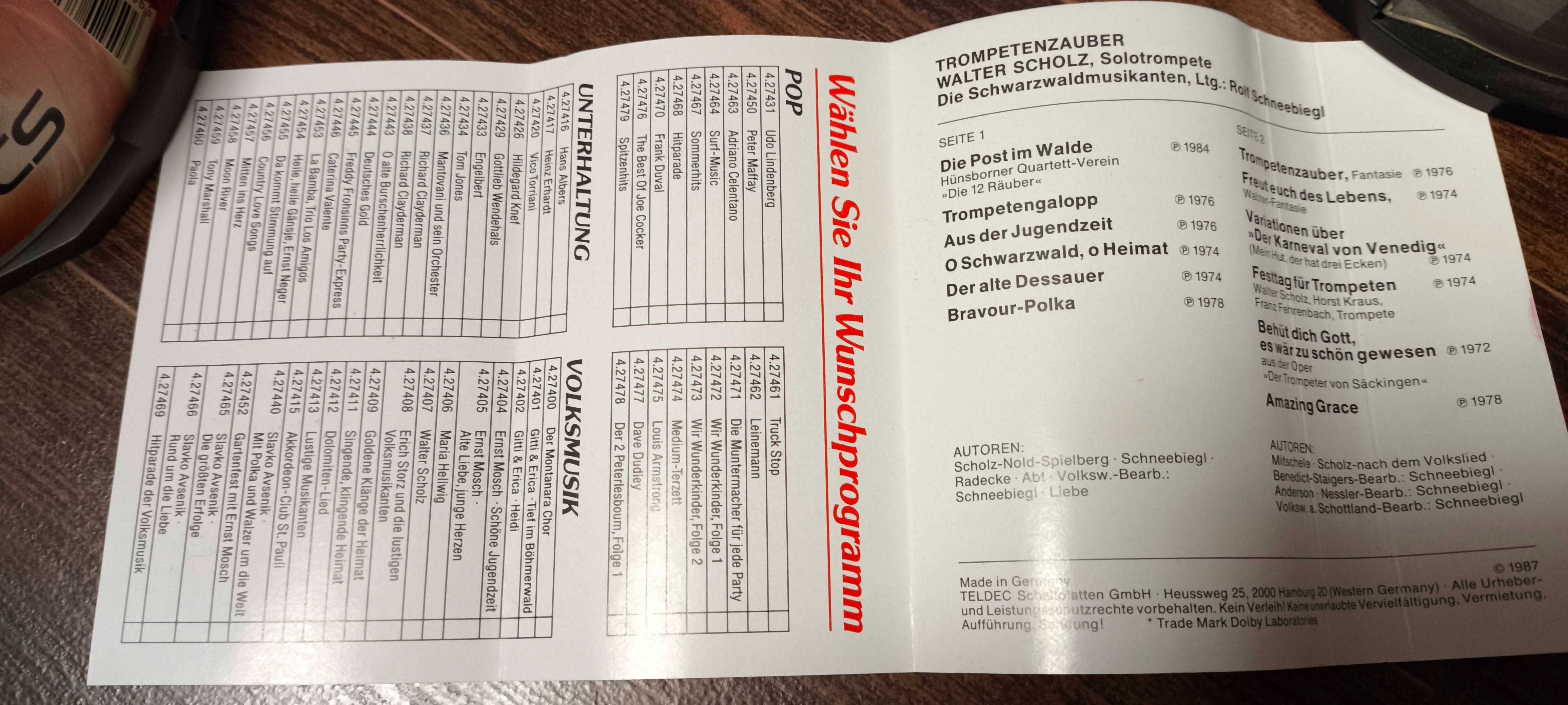 Magia trąbki-trompetenzauber walter scholz