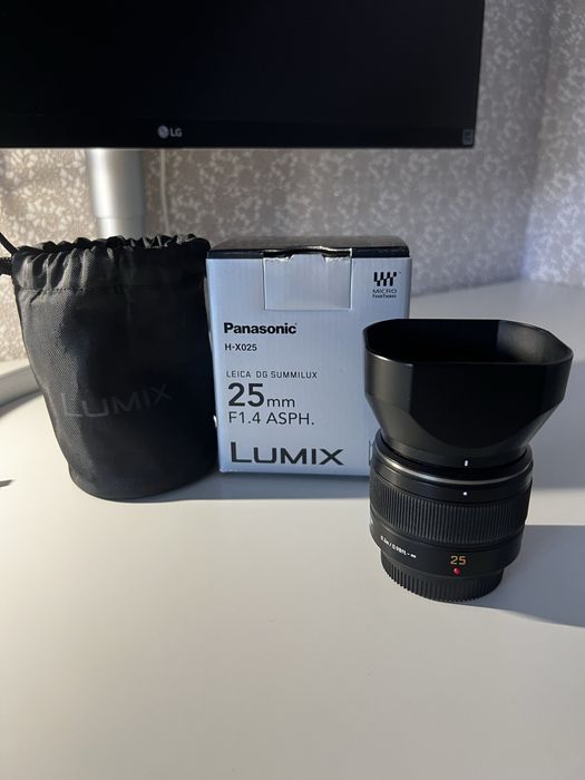 Обьектив Panasonic Leica DG SUMMILUX 25mm f/1.4 ASPH