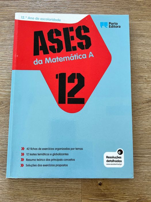 ASES da Matemática A 12° ano - Porto Editora - com resoluções em Papel