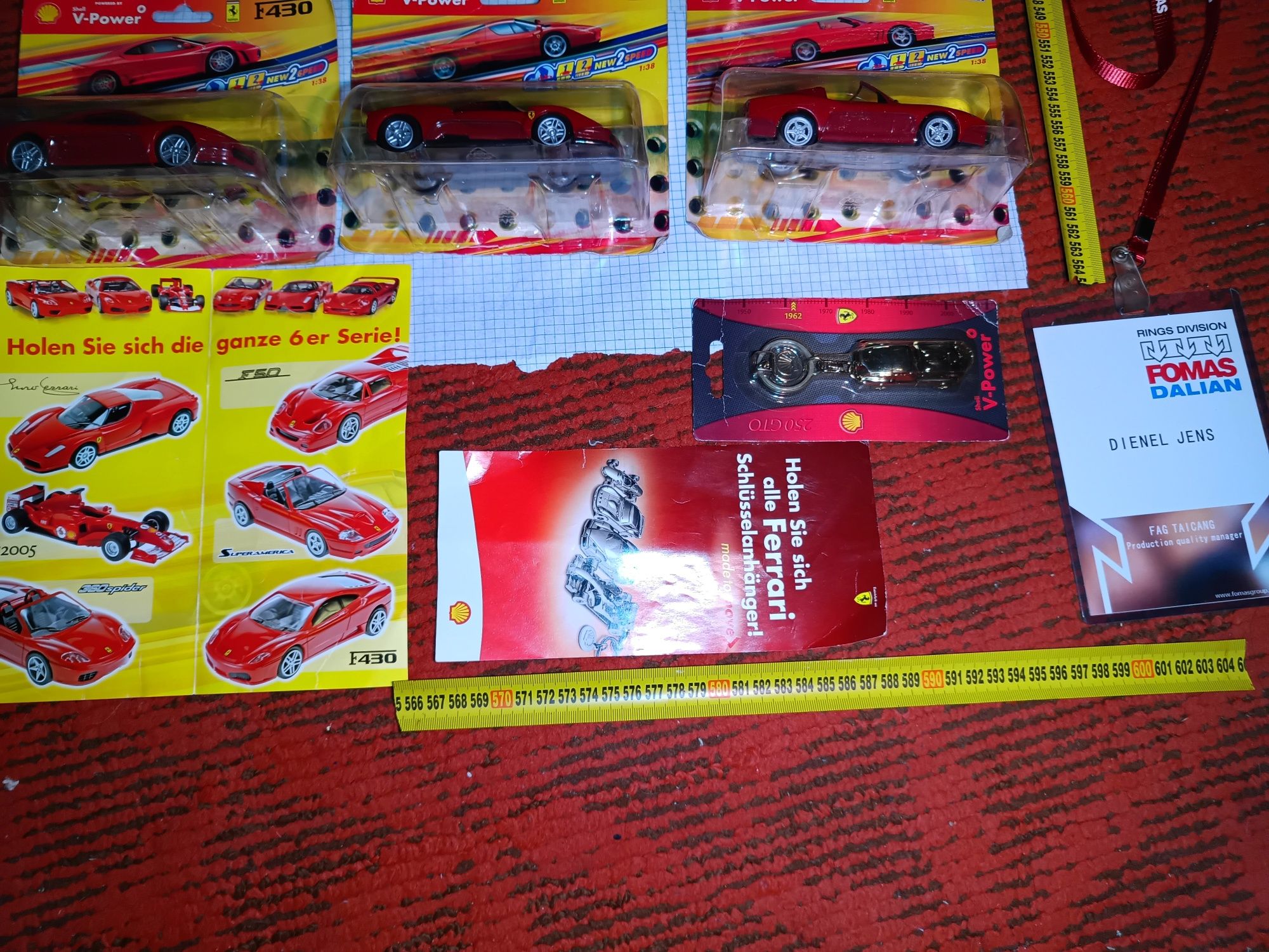 Машинки HotWheels Ferrari Shell V-Power 2006 повний комплект 6шт