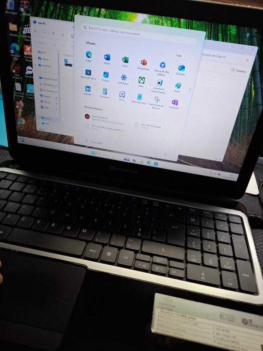 Packard Bell EaseNote TK windows 11 8gbram Disco ssd bateria autonomia