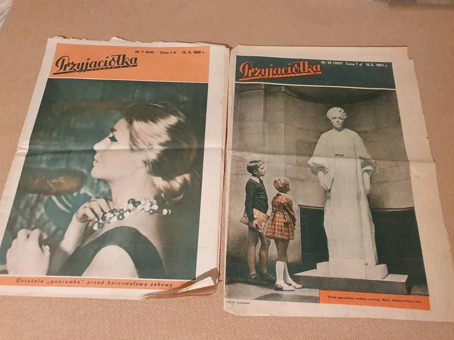 Stare czasopisma gazety Przyjaciółka PRL 2 szt 66r/67r