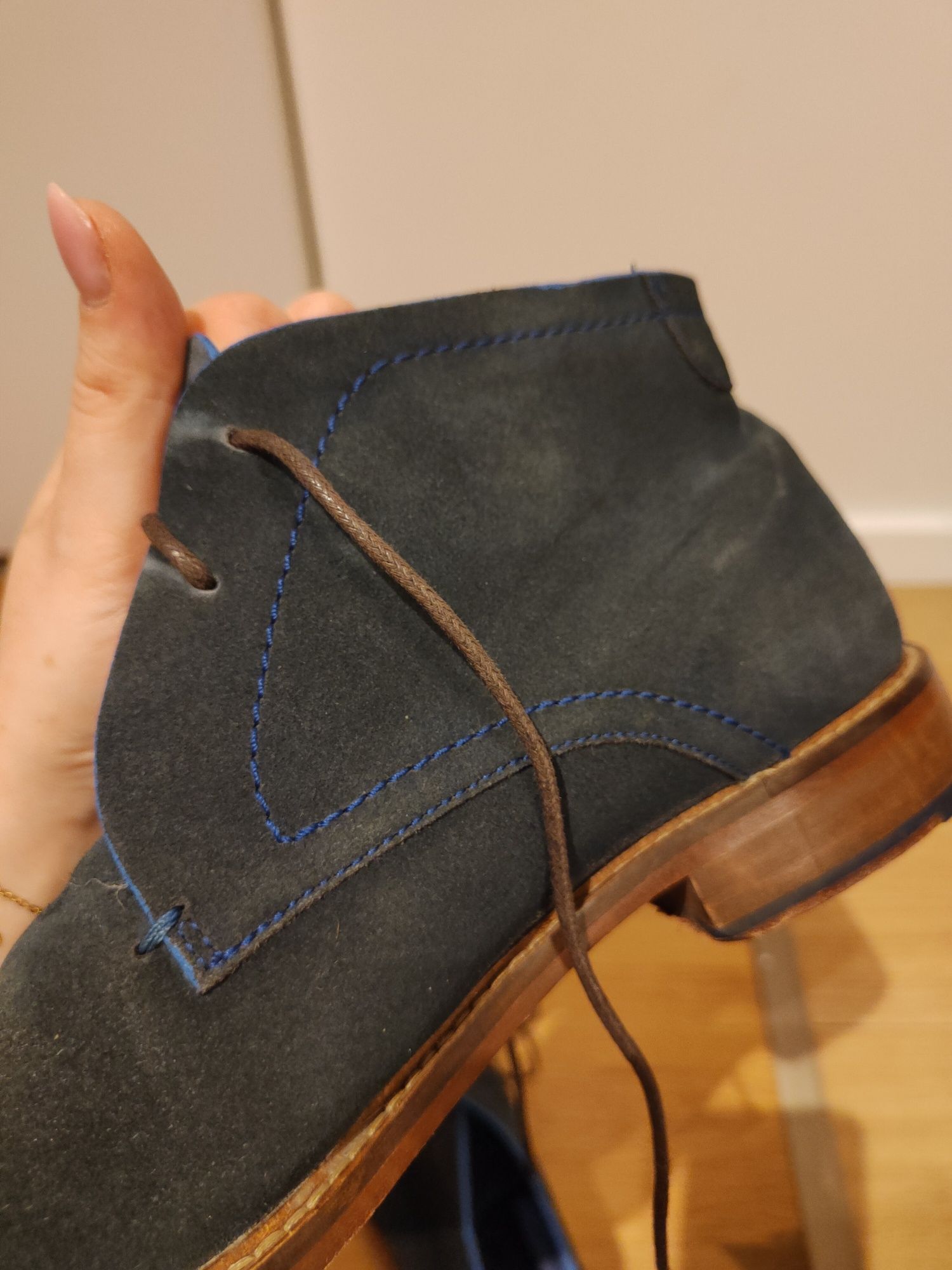 Ted Baker London sztyblety botki męskie r.42 markowe zamszowe wiosenne