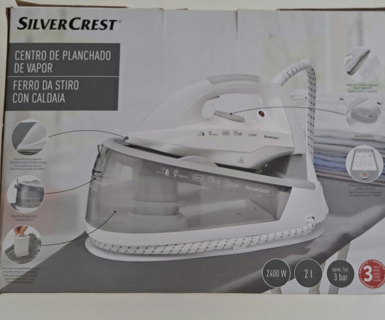 Ferro de Caldeira Silvercrest Novo