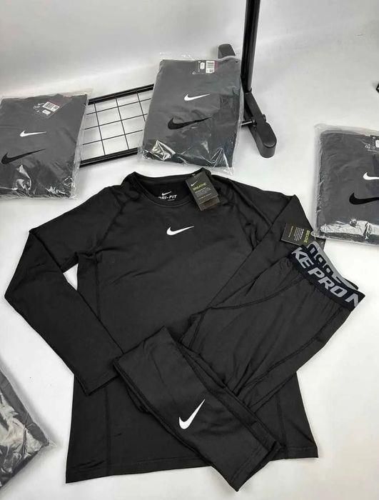 Костюм Термо белье Nike оригинал черный мужской женский унисекс