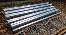 Słupki stalowe ocynkowane do paneli - 2,6 m 60x40 mm  -