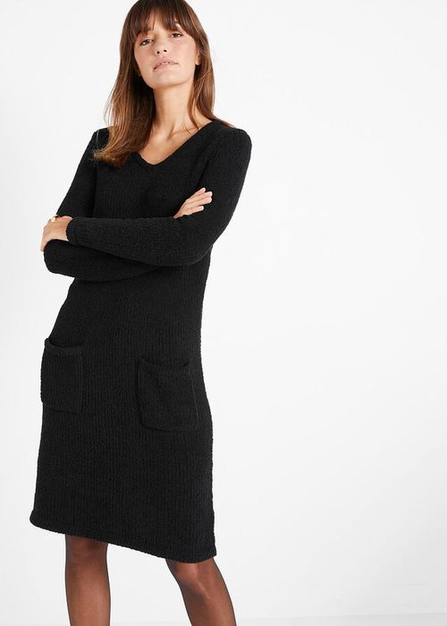 B.P.C sukienka dzianinowa czarna mięciutka ^44/46