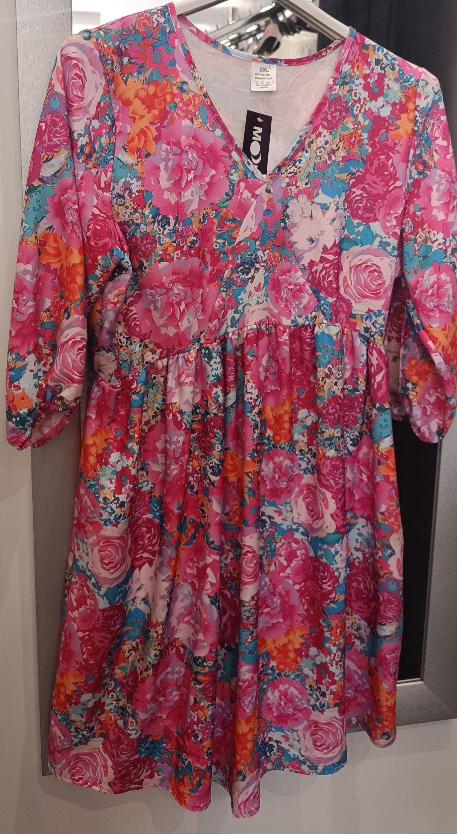 Sukienka kwiaty 44 46 48