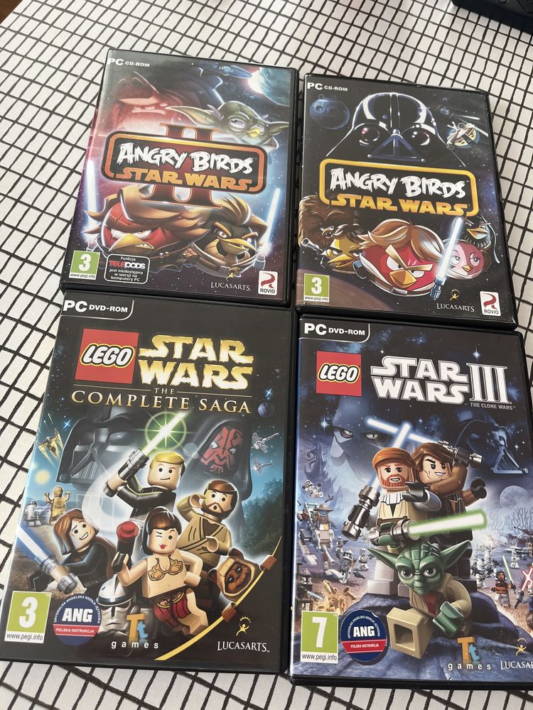 Gry PC STAR WARS i STAR WARS Angry Birds 4 płyty