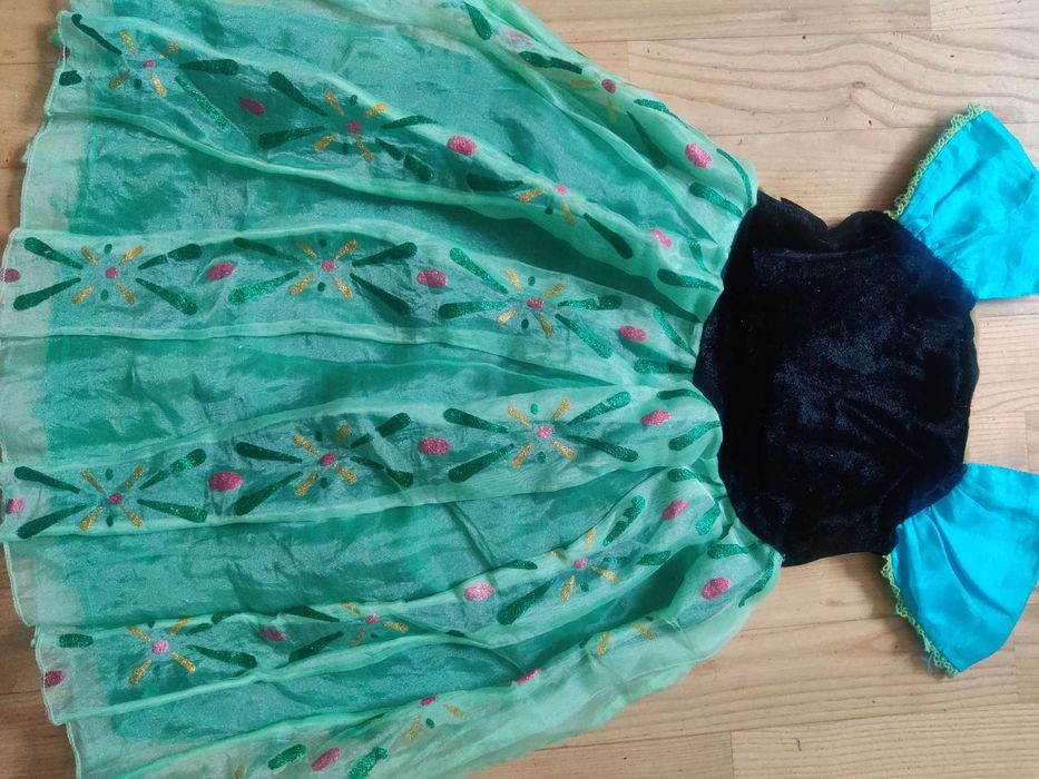 Sukienka ANNA ELSA/4-5/104-110/Kraina lodu/Frozen/Elza/strój karnawał
