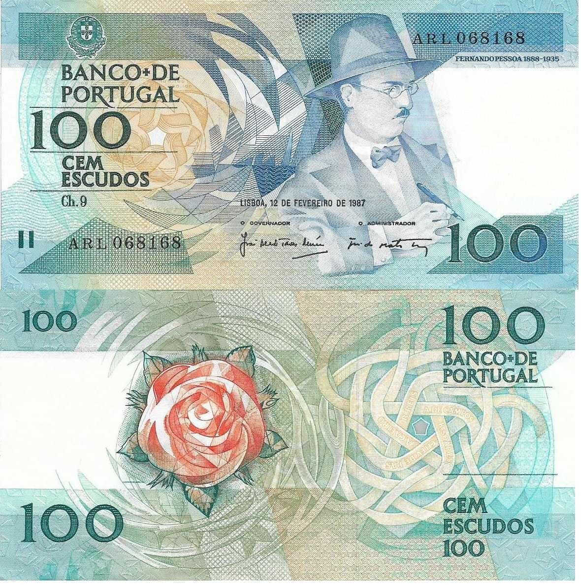 Portugal - - - 100$00 - Fernando Pessoa - - - - - Notas