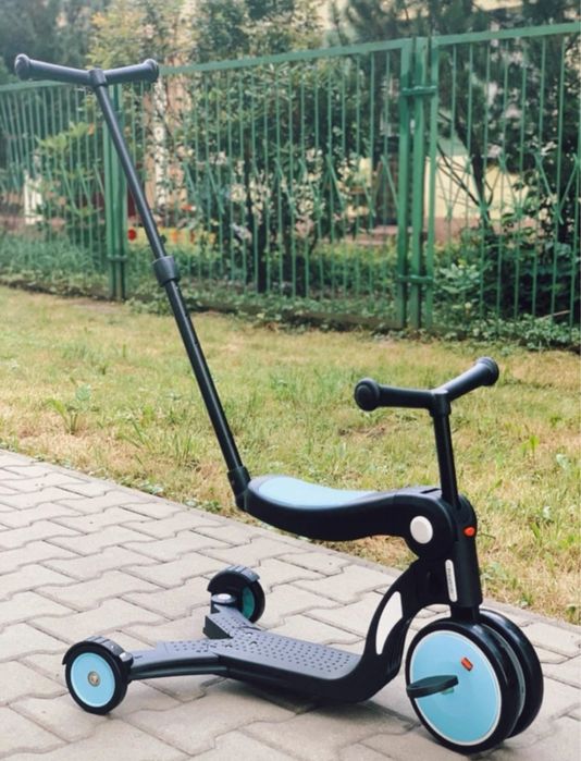 Hulajnoga rowerek 5w1 czarno-niebieska super cena