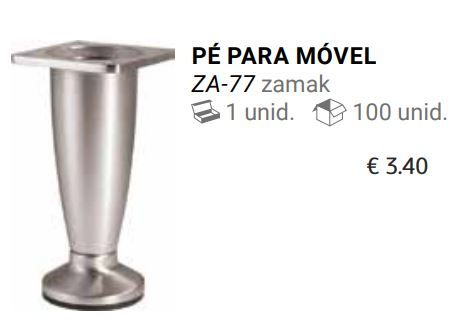 Pes plastico ou metal para moveis