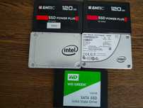 Zestaw  9 szt Dyski SSD  6szt 120gb -  3szt 128gb
