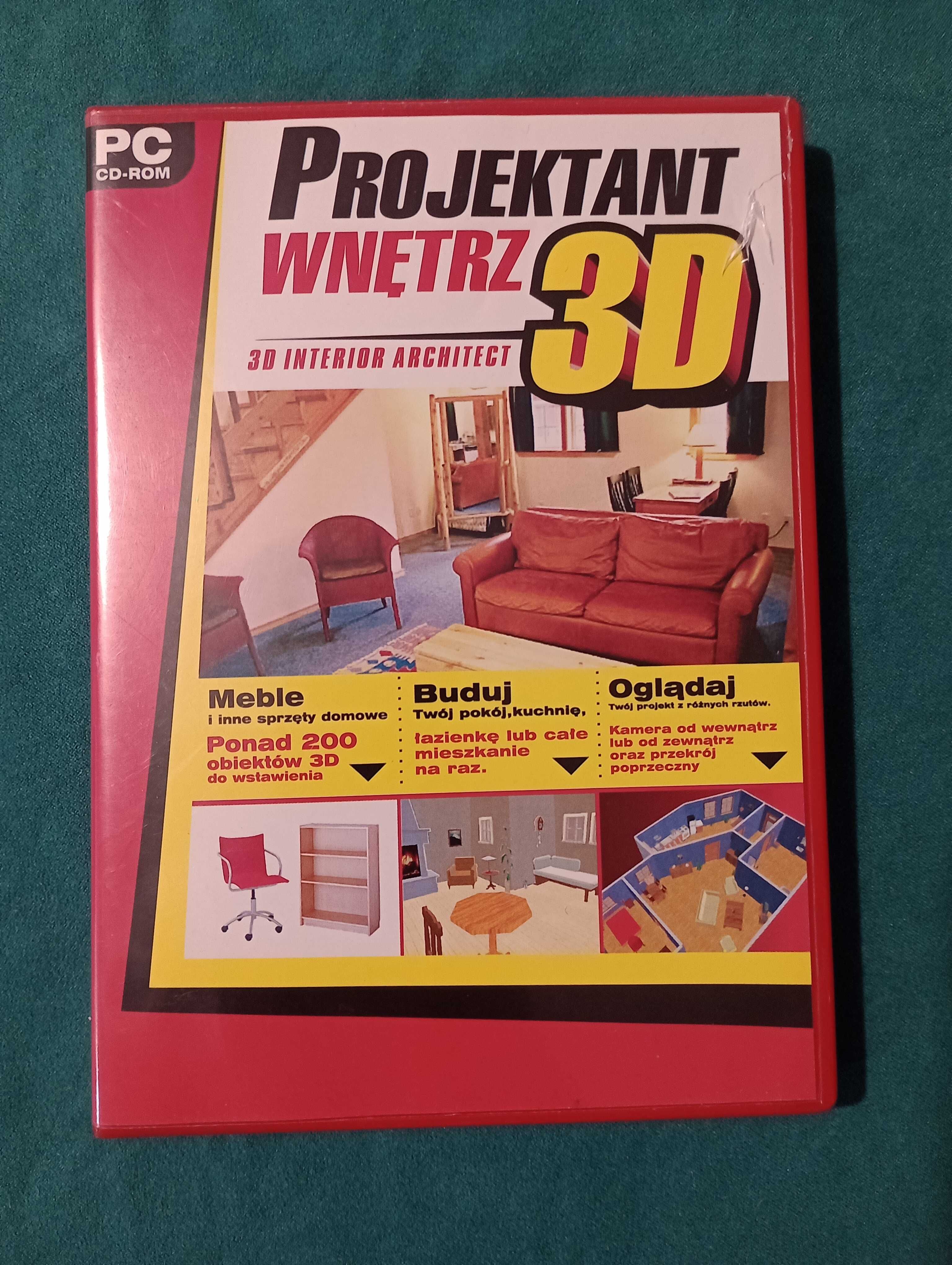 Używany program Projektant wnętrz 3D na PC