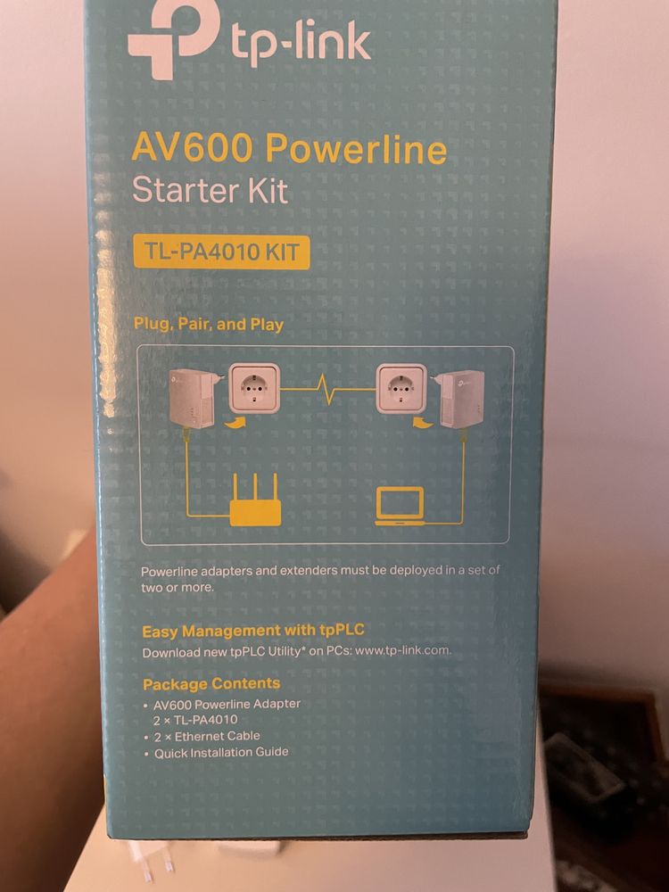Kit Extensor de Alcance Powerline, Edição AV 600Mbps