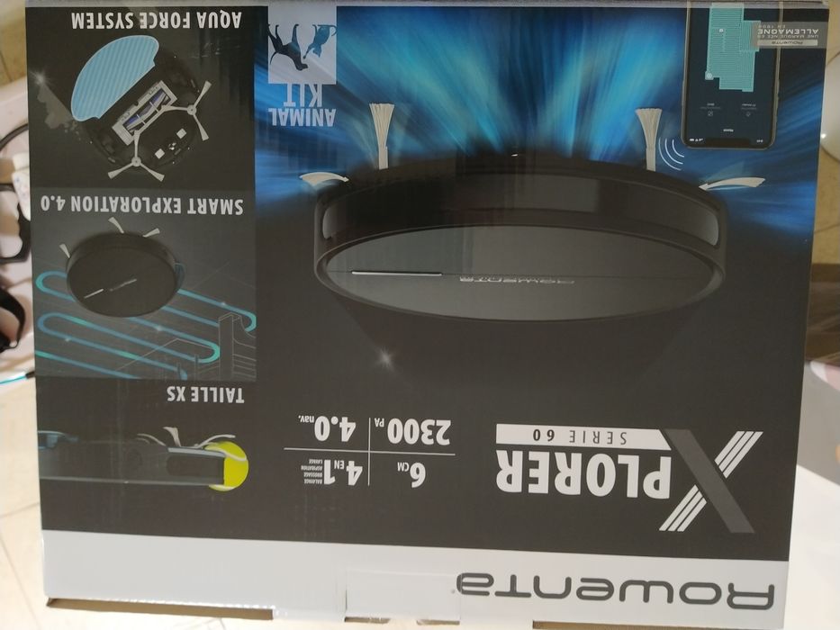 robot limpeza rowenta x-plorer serie 60, novo.