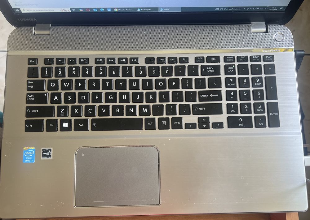 Laptop 17,3 Toshiba satelite p75-a7200