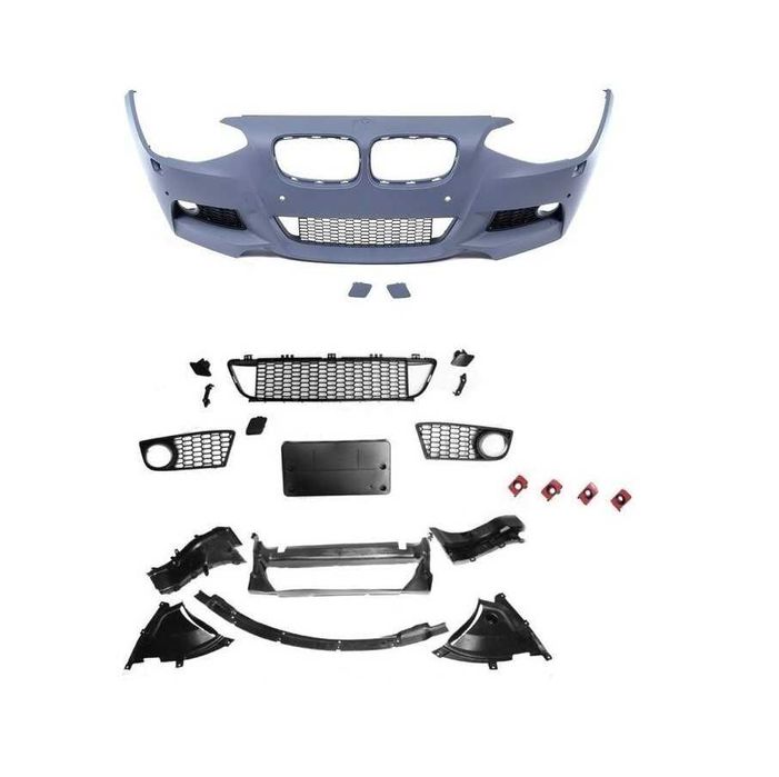 Para-choque frontal BMW Série 1 F20 2011 a 2015 Pacote M + Acessórios