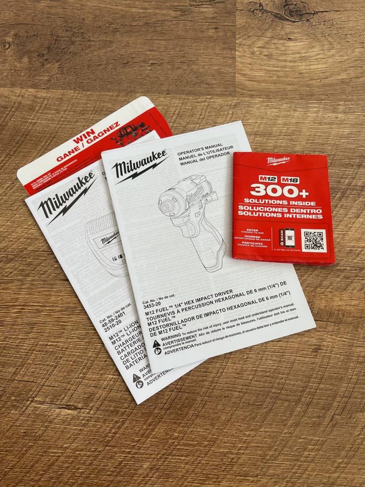 Імпакт ударний шуруповерт Milwaukee M12 Fuel 12V (з АКБ, ЗП і сумкою)