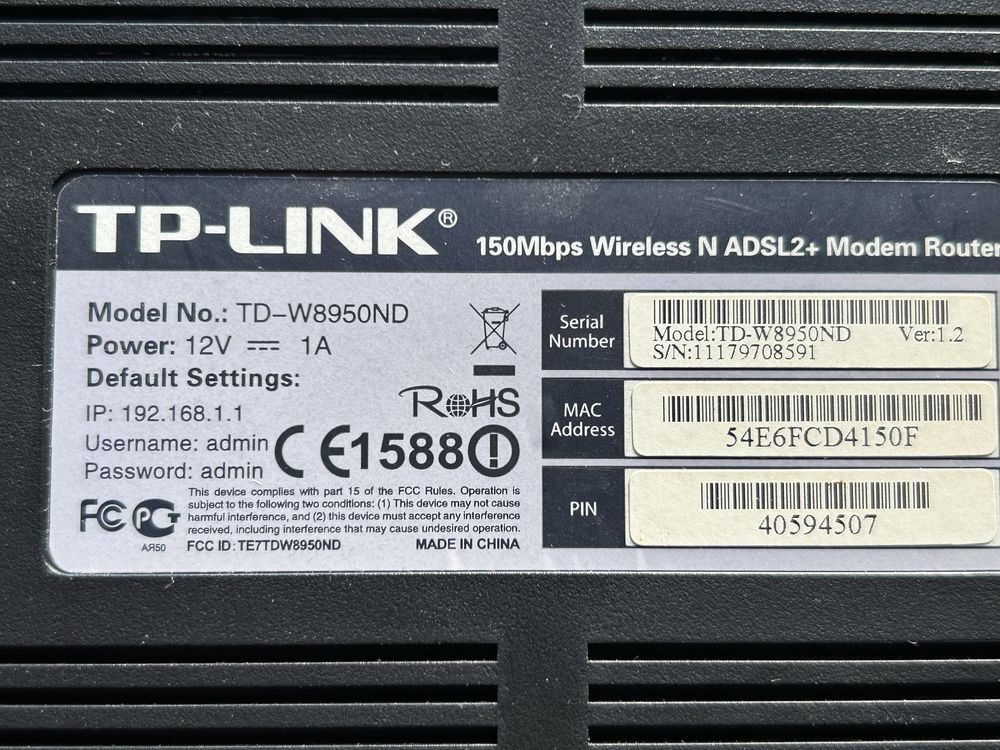 Router TP-Link TD-W8950ND używany
