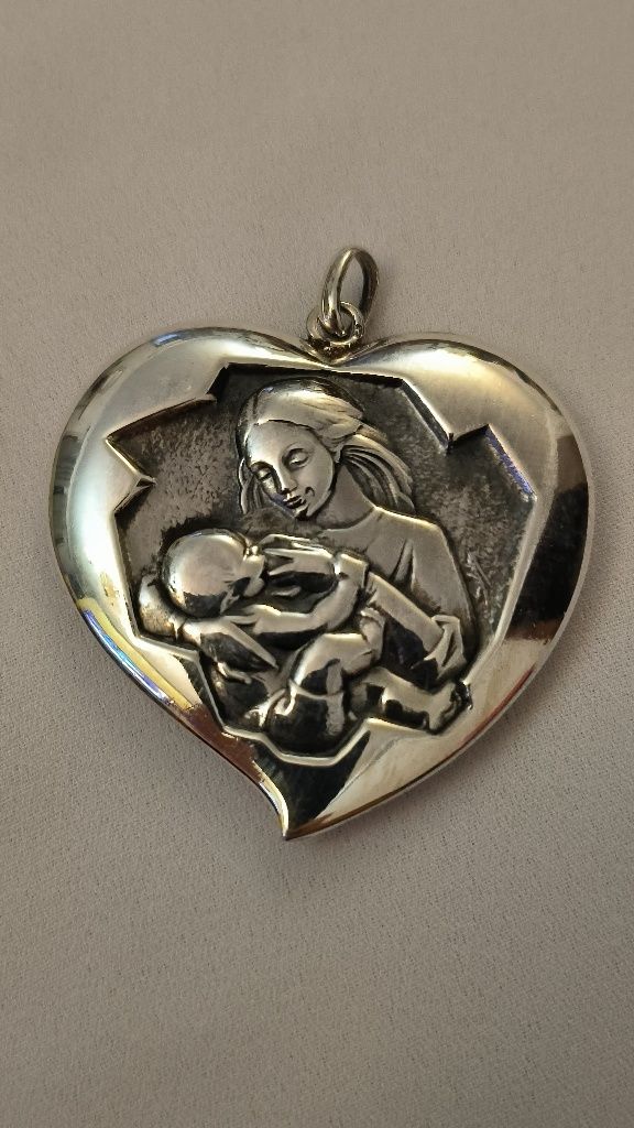 Medalha em prata mãe