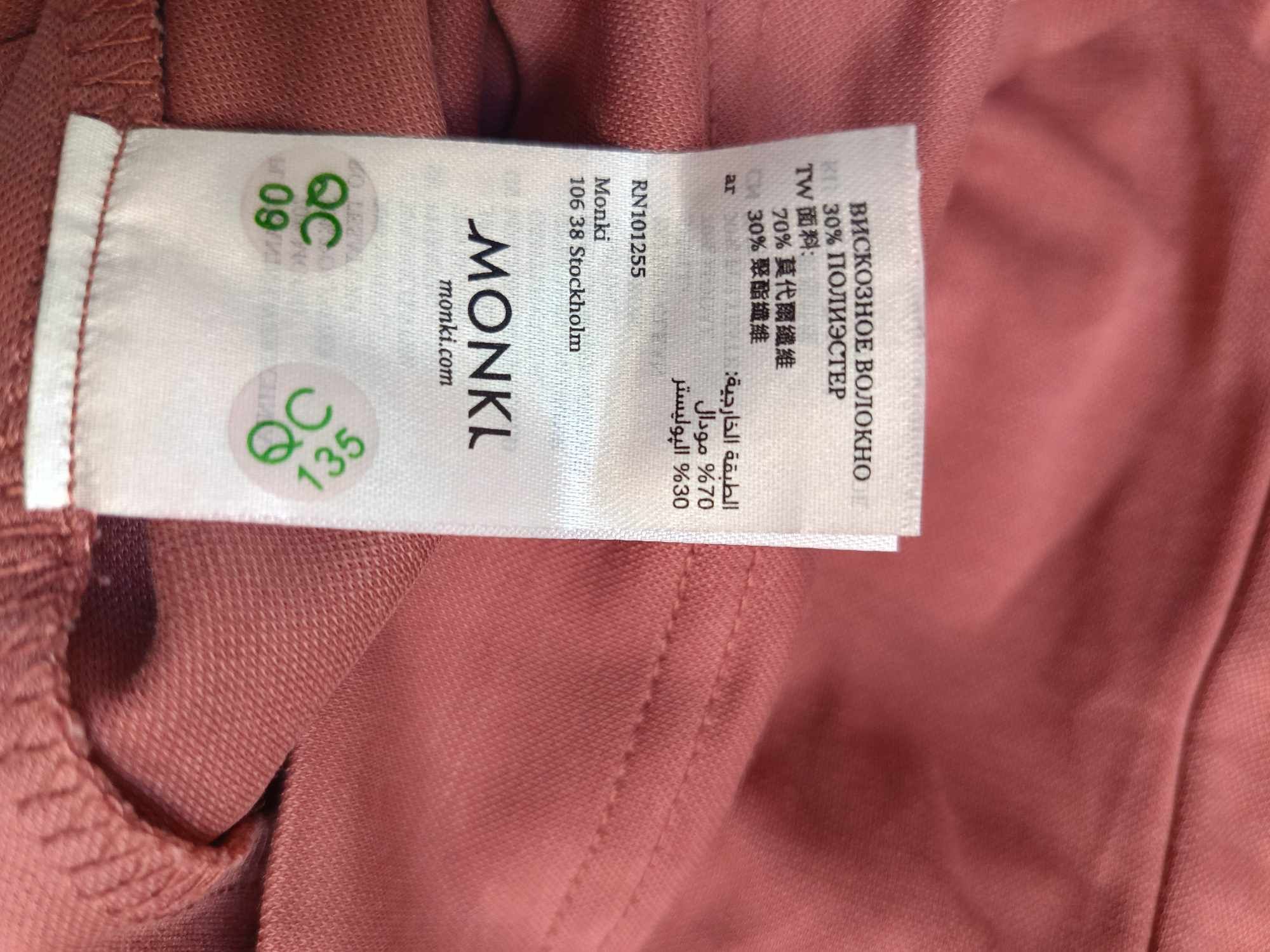 MONKI Sukienka Przed Kolano Stylowa Wygodna Różowa Rozmiar M