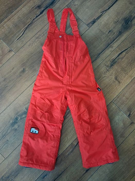 Spodnie ocieplane zimowe narciarskie 104 cm membrana