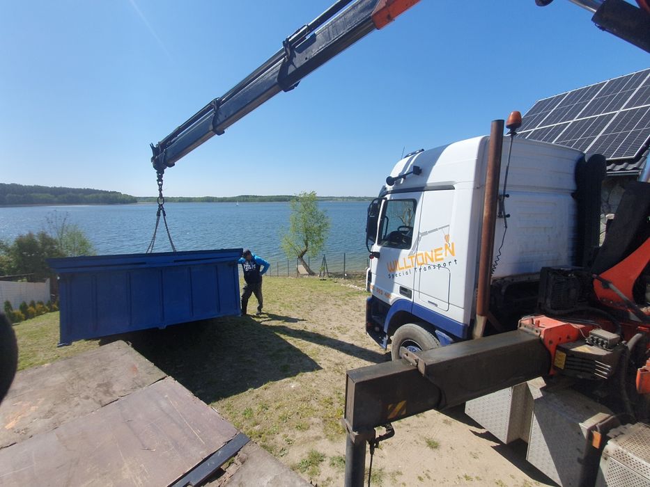 Transport dłużyca + hds słupy pręty rury Warszawa Mińsk Mazowiecki