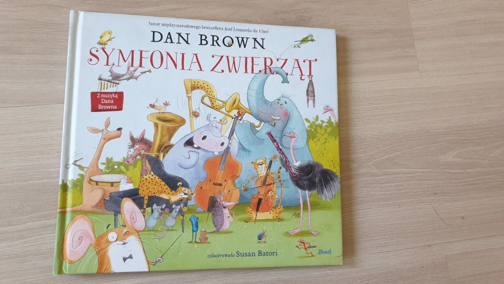 Symfonia zwierząt Dan Brown z aplikacją książka muzyczna