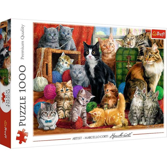 Trefl Puzzle 1000 el. Kocie spotkanie 10555