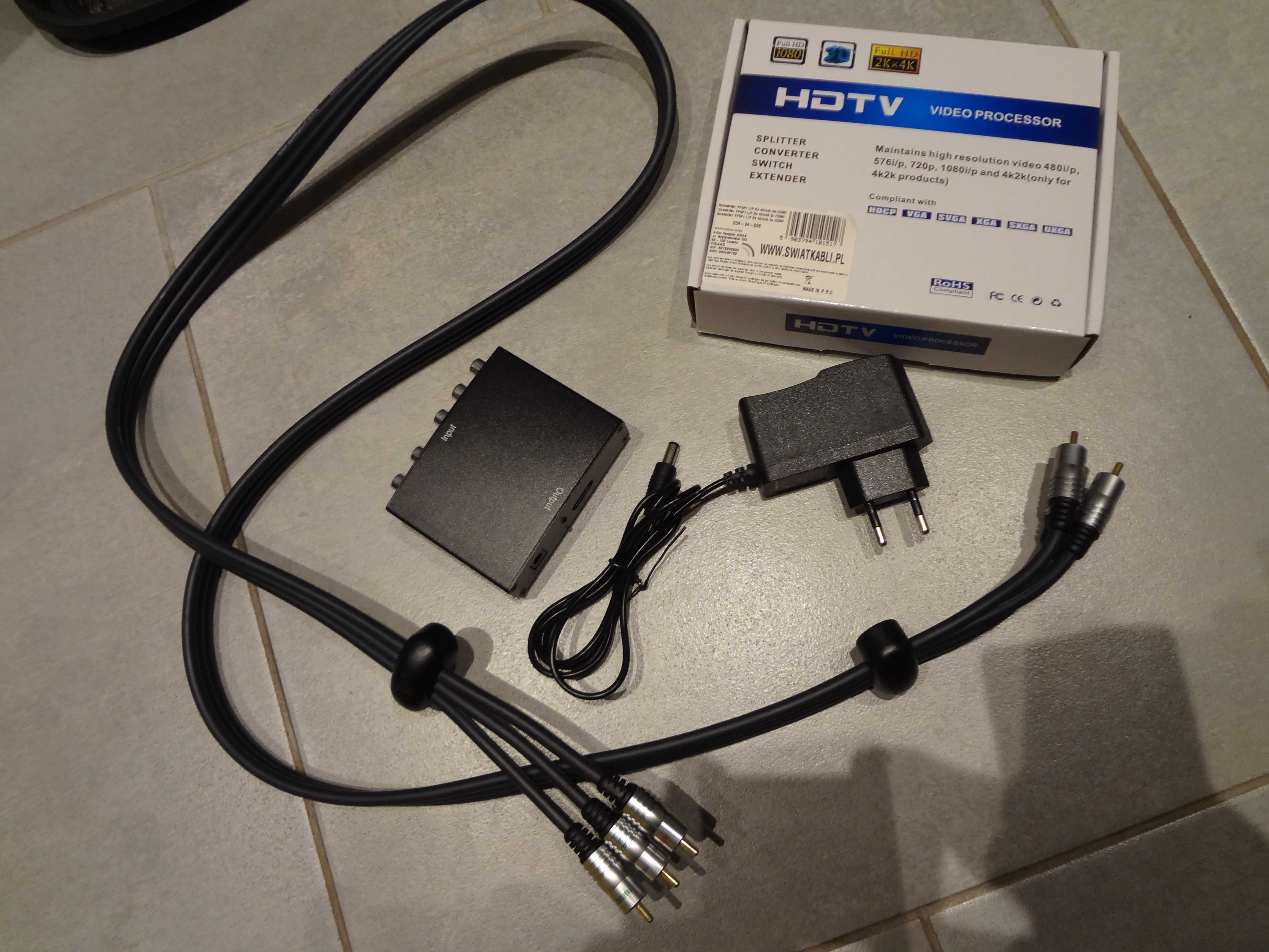 Konwerter Component Video YPbPr Audio L/R do HDMI