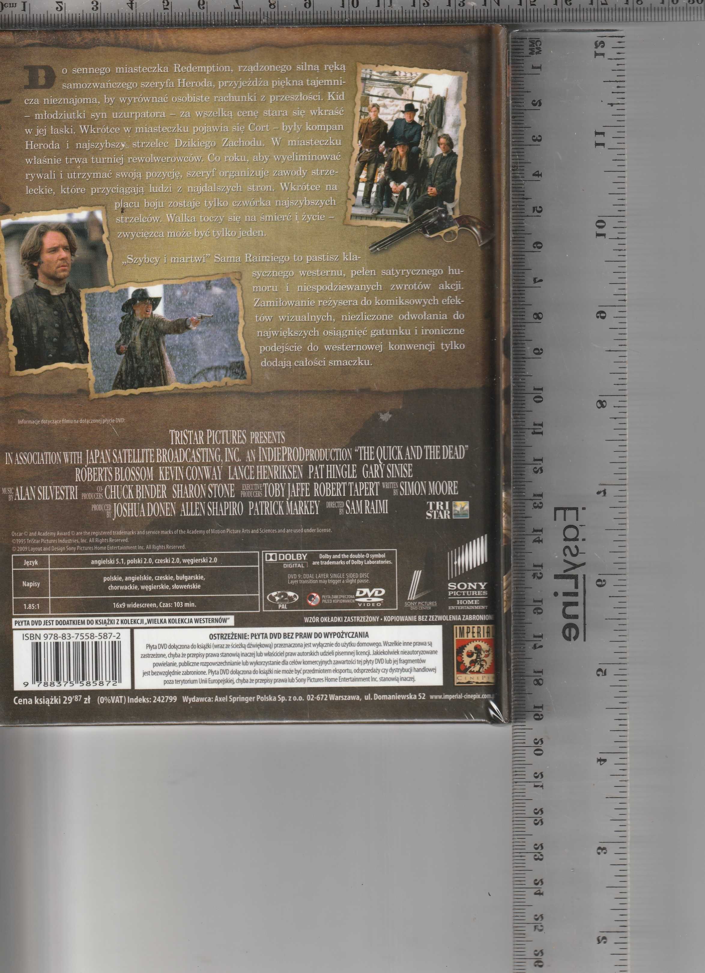 Szybcy i martwi Leonardo DiCaprio Russell Crowe Sharon Stone DVD